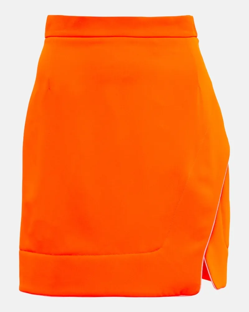 Vivienne Westwood Minigonna in crÃªpe a vita alta Arancione