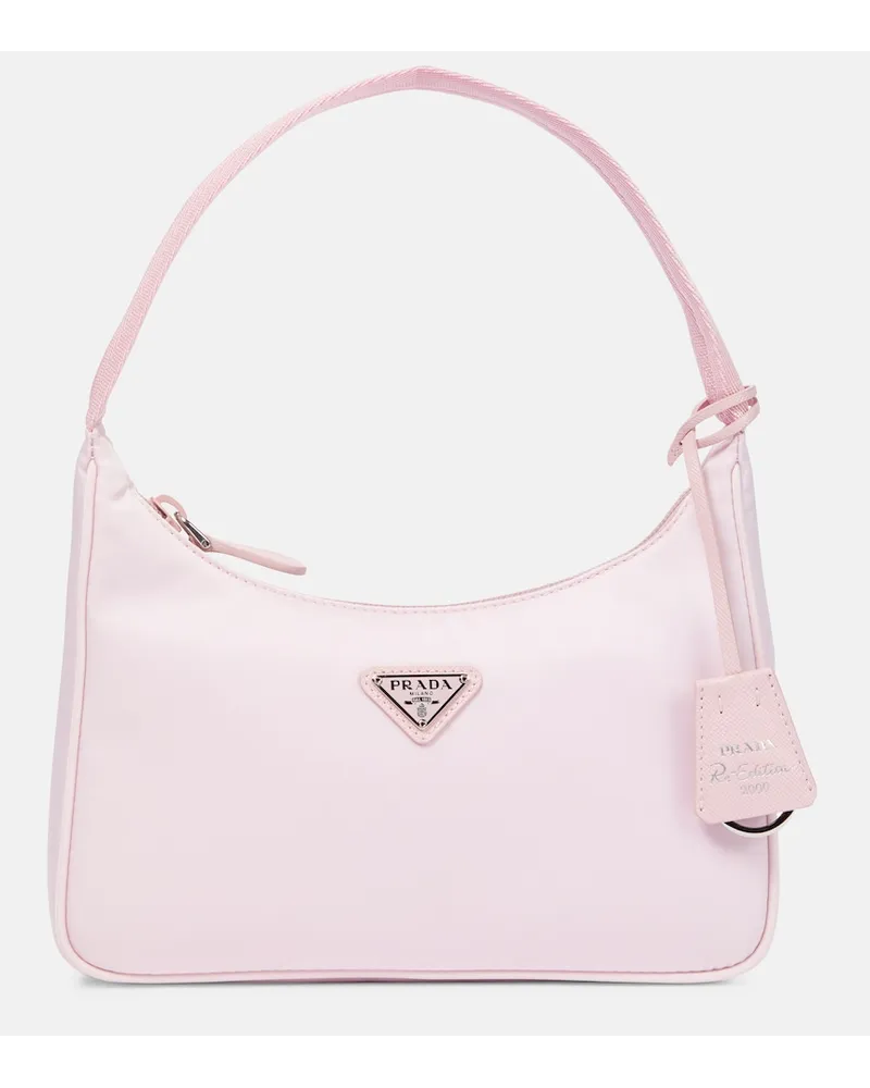 Prada Borsa a spalla Re-Edition 2000 Mini Rosa
