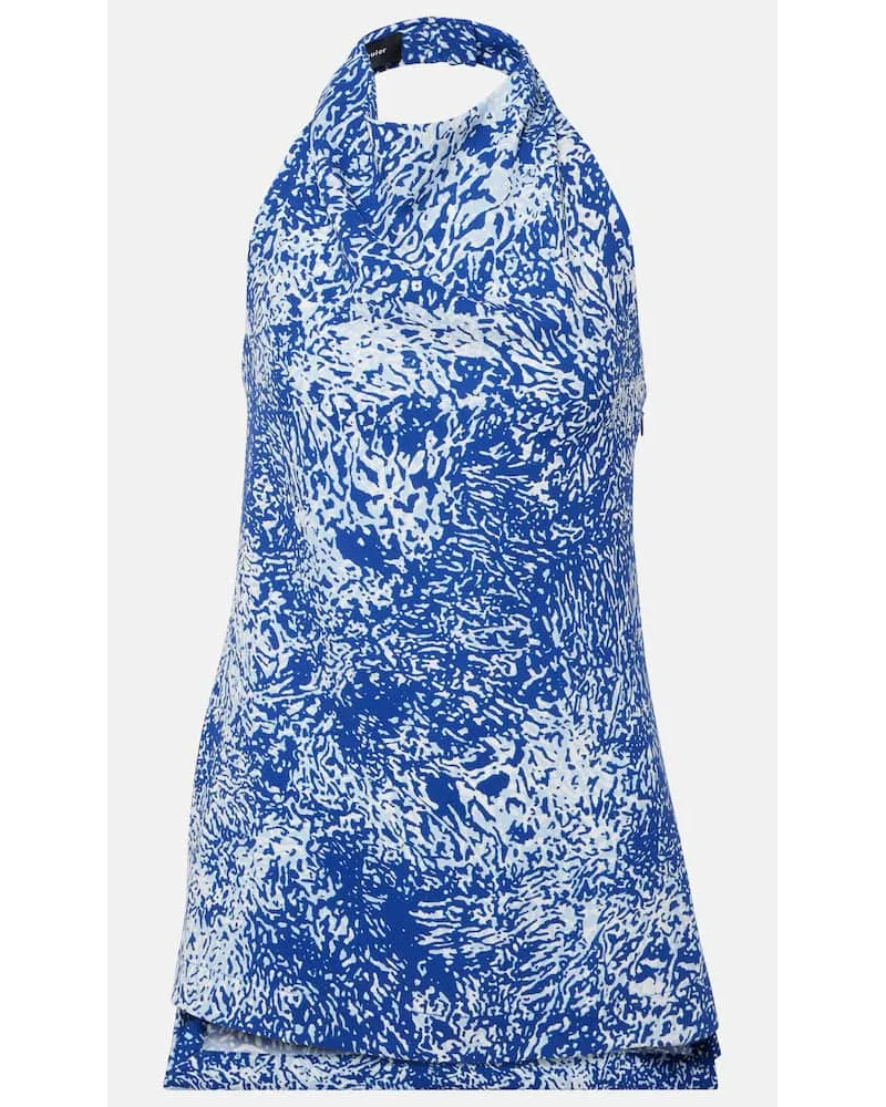 Proenza Schouler Top Theda con stampa Blu