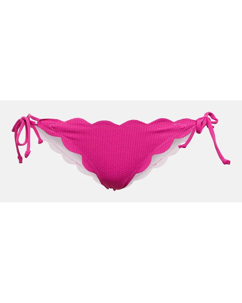 Marysia Slip bikini con orlo a smerlo Viola