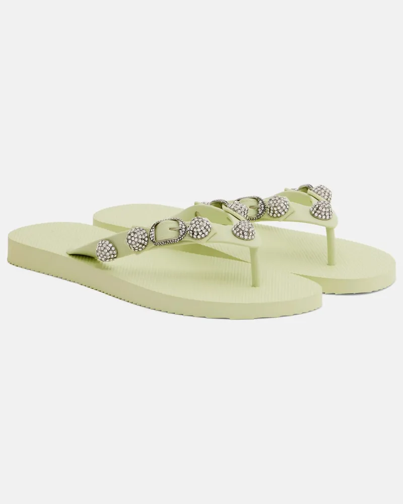 Balenciaga Sandali infradito Cagole Verde