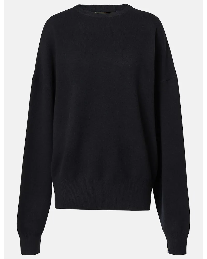 extreme cashmere Pullover N°355 Tes in misto cashmere Nero