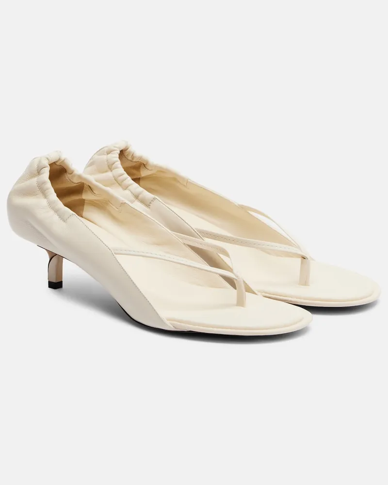 Jacquemus Sandali infradito in pelle Bianco