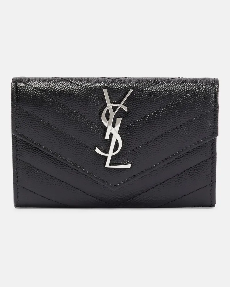 Saint Laurent Portafoglio Monogram Small in pelle Nero