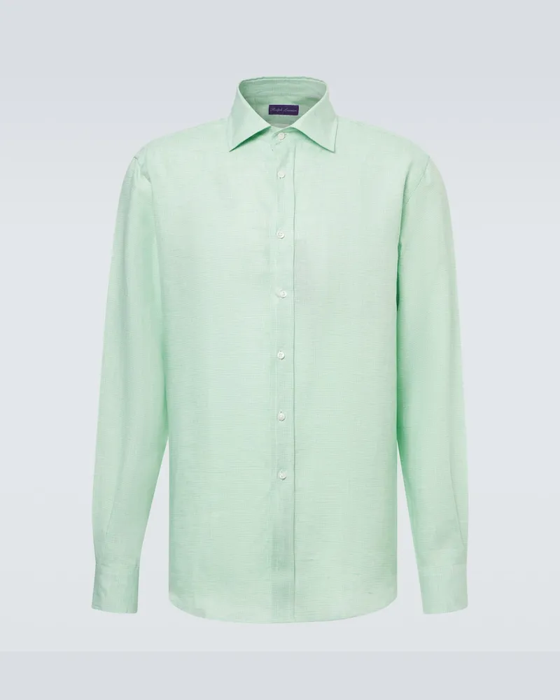 Ralph Lauren Camicia in lino a quadri Verde