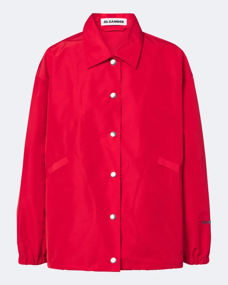 Jil Sander Giacca in tessuto tecnico Rosso