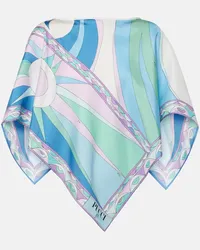 Emilio Pucci Top Cigni in seta Multicolore