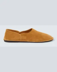 The Row Slip-on Canal in suede Marrone