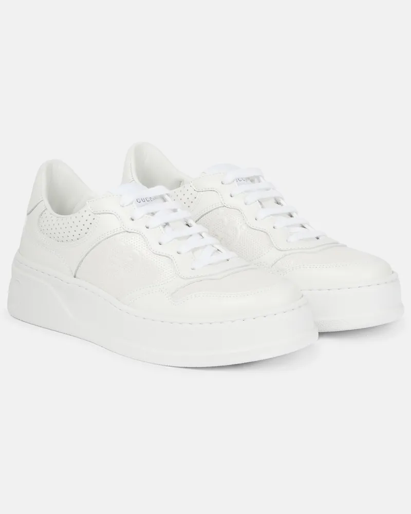 Gucci Sneakers in pelle GG Bianco