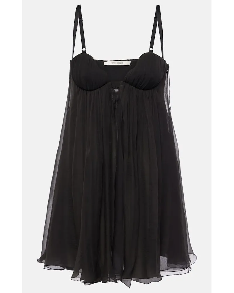 Nensi Dojaka Camisole in seta Nero