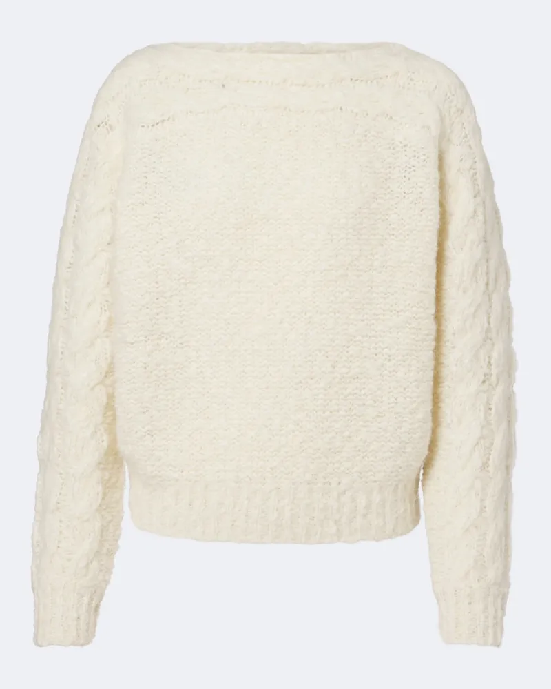 Isabel Marant Pullover Ponara in misto lana Bianco