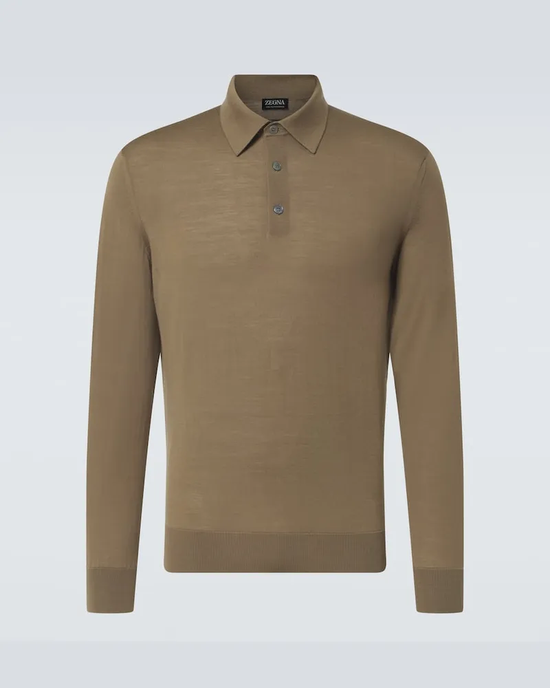 Ermenegildo Zegna Polo in lana Verde