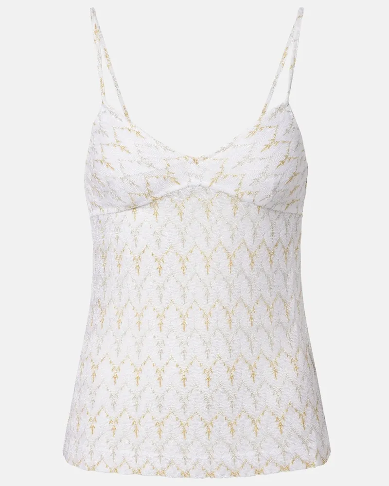 Missoni Top con lamÃ Bianco