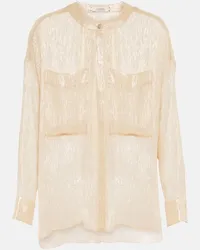 Dorothee Schumacher Blusa in misto seta lamé Oro