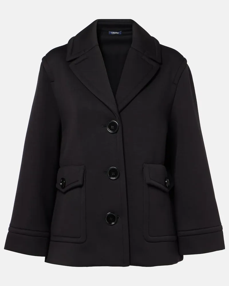 Max Mara Giacca Estroso in jersey Nero