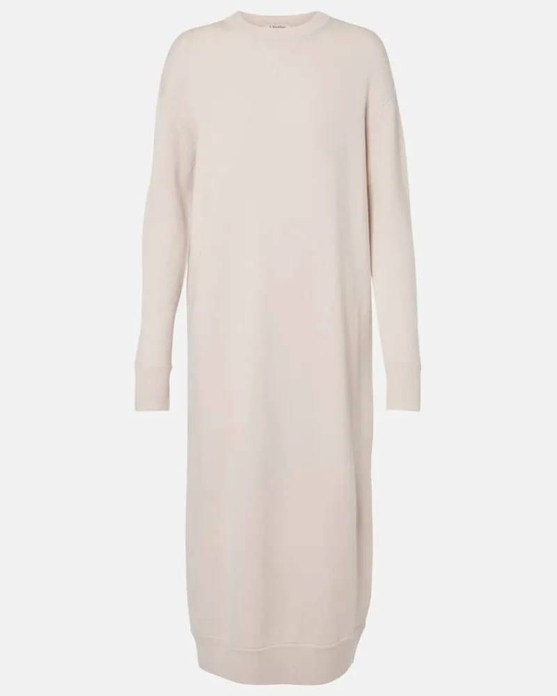 Max Mara Abito midi in lana e cashmere Beige