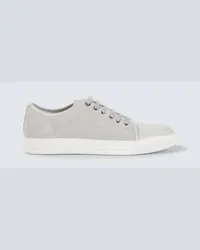 Lanvin Sneakers DBB1 in suede con pelle Grigio