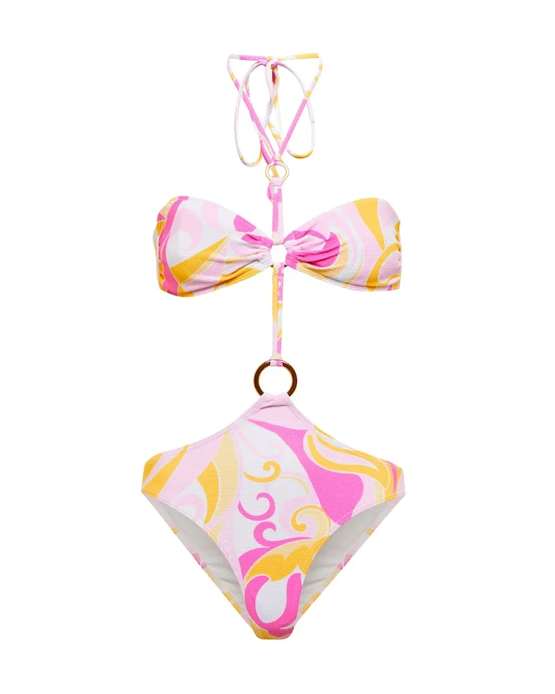 Alexandra Miro Costume intero Dorothea con cut-out Multicolore
