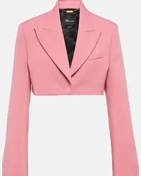 Blumarine Blazer cropped in crêpe Rosa