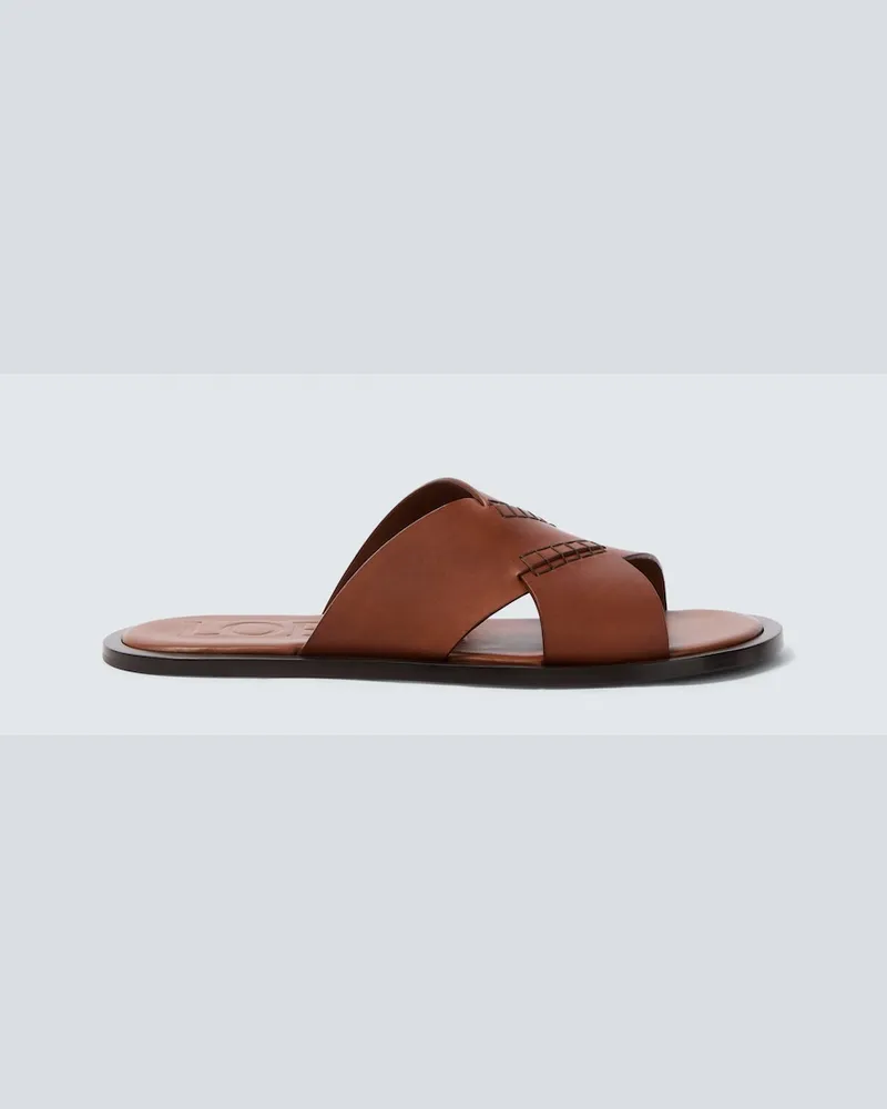 Loewe Paula's Ibiza â Sandali Flex in pelle Marrone