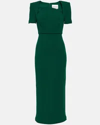 Roland Mouret Abito midi Moon in lana Verde