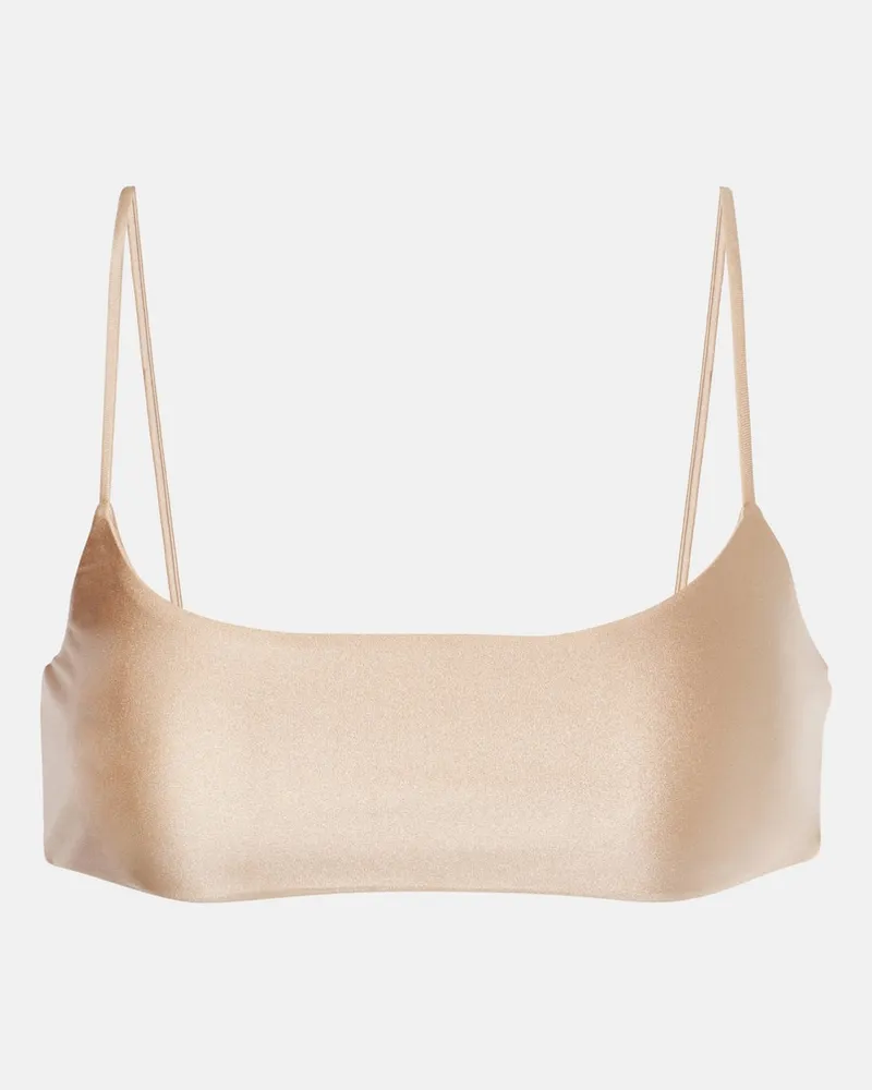 JADE SWIM Top bikini Muse Grigio