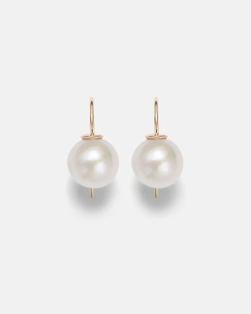 Stone & Strand Orecchini Essential in oro 14kt con perle Oro