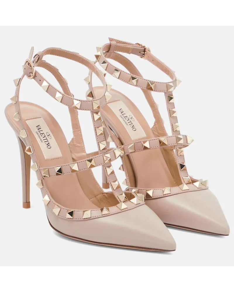 Valentino Garavani Pumps slingback Rockstud in pelle Rosa