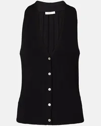 Vince Top in misto cotone Nero