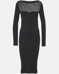 Wolford Abito midi Venus in jersey Nero