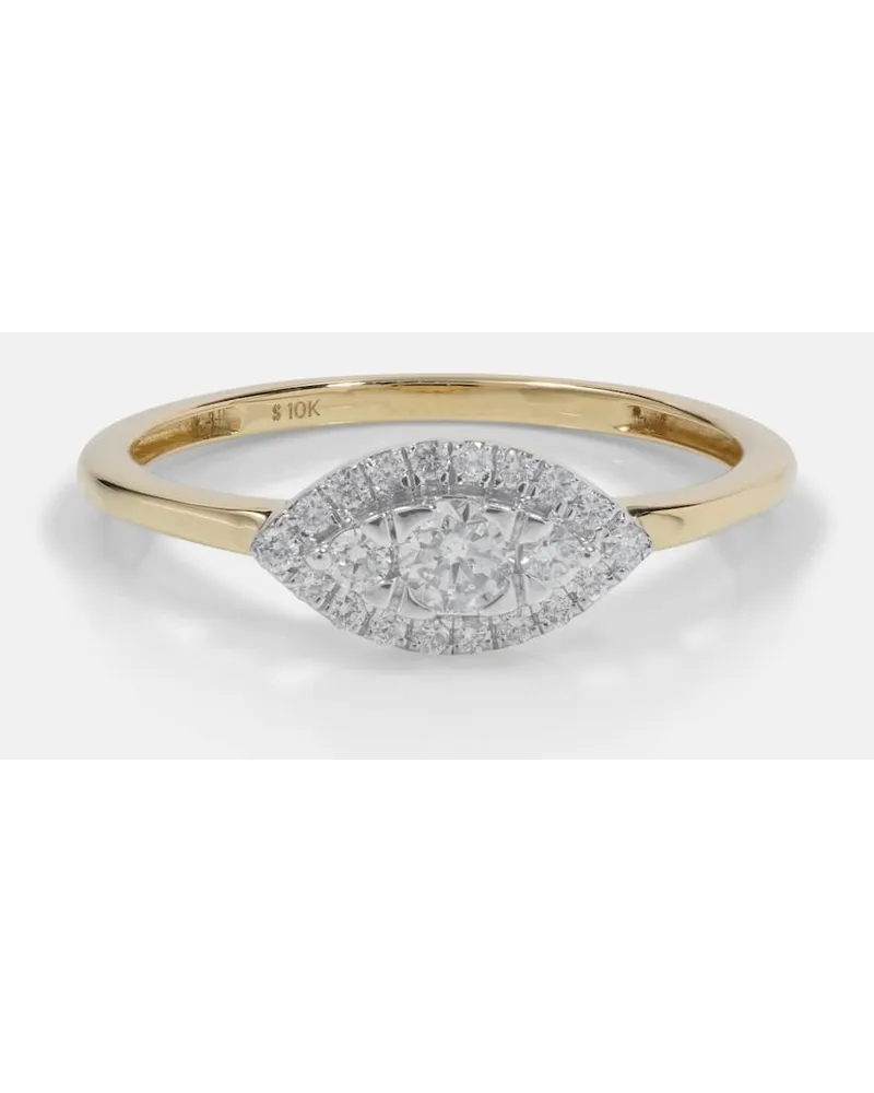 Stone & Strand Anello Muse in oro 10kt con diamanti Oro