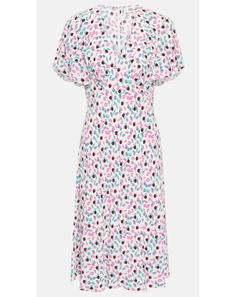 Diane von Furstenberg Abito midi con stampa Multicolore