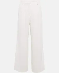 Etro Pantaloni cropped a vita alta Bianco