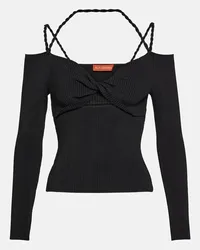 Altuzarra Top in maglia a coste con cut-out Nero