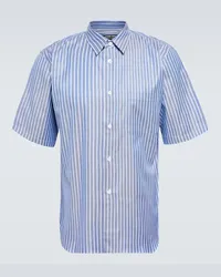 Comme des Garçons Comme des Garçons Homme Deux Camicia in cotone a righe Blu