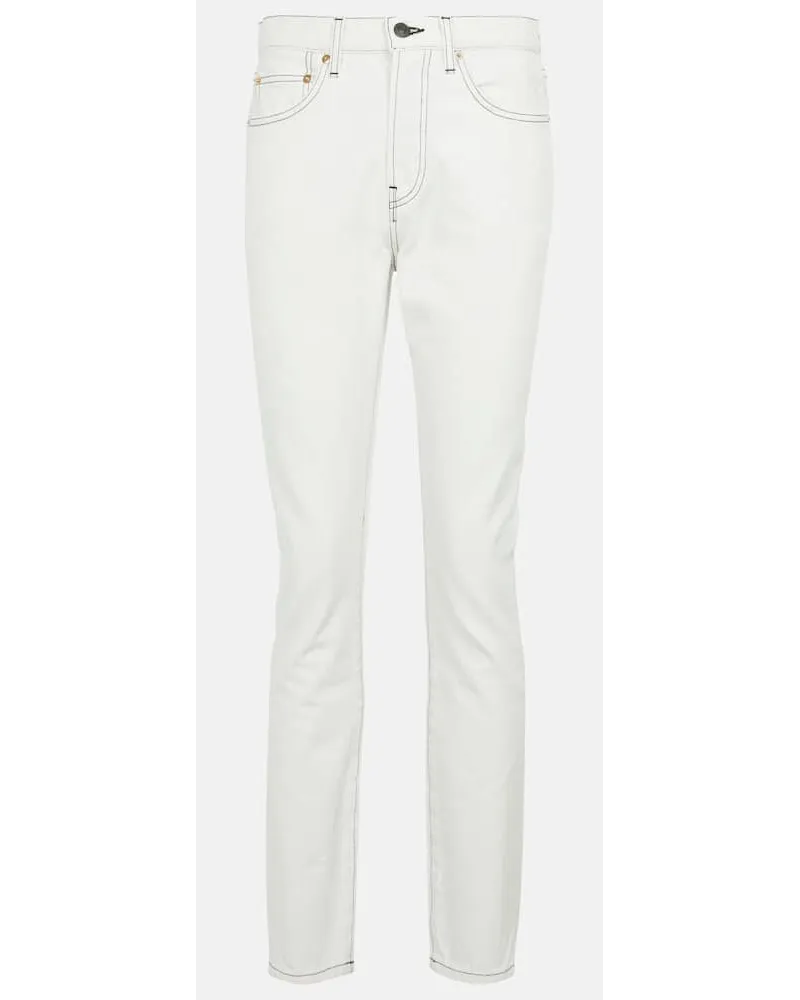 WARDROBE.NYC Jeans slim a vita alta Bianco