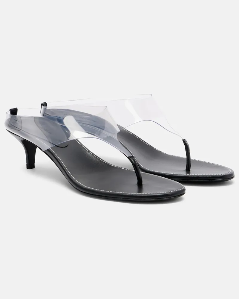 Magda Butrym Sandali infradito in pelle e PVC Trasparente