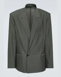 Christophe Lemaire Blazer in cotone e seta Grigio