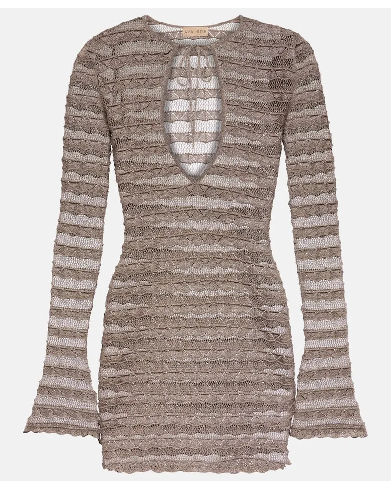 Aya Muse Miniabito in maglia lamÃ Neutro