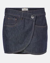 COPERNI Minigonna di jeans asimmetrica Blu