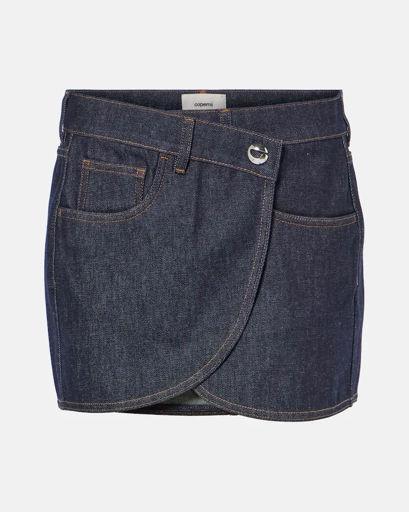 COPERNI Minigonna di jeans asimmetrica Blu
