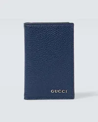 Gucci Portacarte in pelle con logo Nero