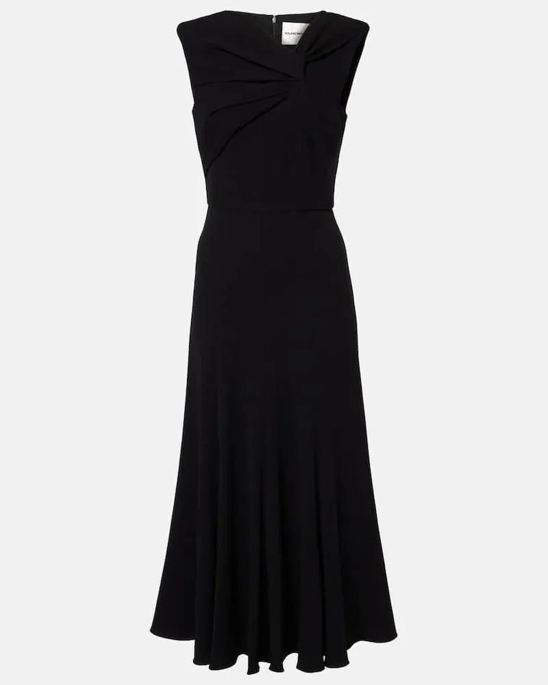 Roland Mouret Abito midi in cady Nero