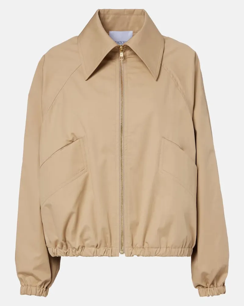 Patou Bomber in cotone Beige