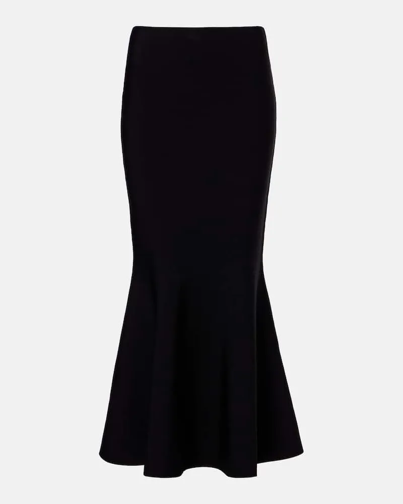 Roland Mouret Gonna midi in maglia Nero