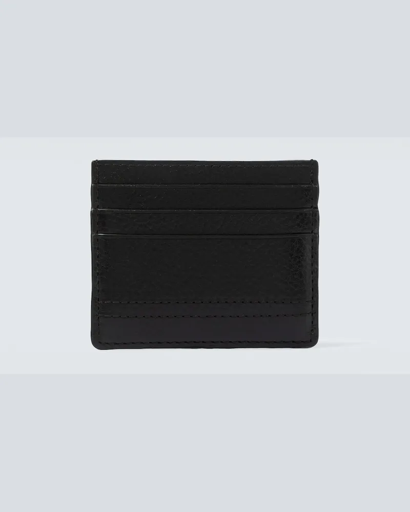 Christophe Lemaire Portacarte Gear in pelle Marrone