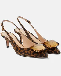 Gianvito Rossi Pumps slingback Jaipur in suede Multicolore