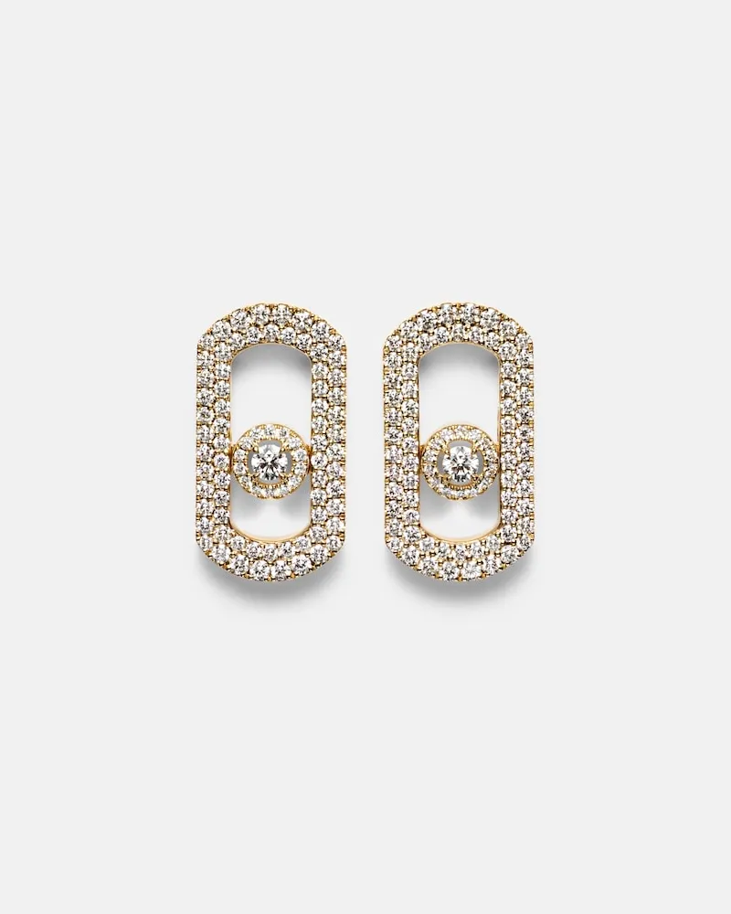 Messika Orecchini So Move in oro 18kt con diamanti Argento