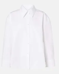 Jil Sander Camicia in popeline di cotone Bianco