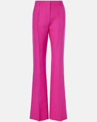 Valentino Garavani Pantaloni flared in Crepe Couture Rosa